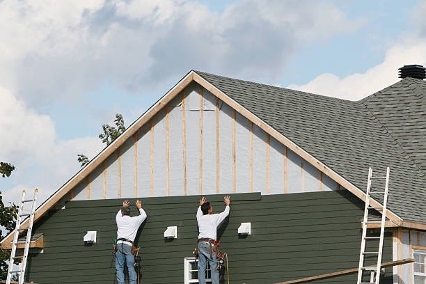 Professional Emergency Siding Repair technician working in Ebony, VA